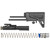 Maxim Defense SCW Stock, Gen 7, Standard Buffer, Stock, Collapsible, 5 Position, Fits AR-15, Black