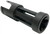 Samson 04-06062-03 Flash Hider Black Oxide Stainless Steel with 2.50" OAL & .860" Diameter for Ruger 10/22