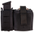 High Speed TACO Duty Single  & Handcuff Holder, Black Nylon with MOLLE Exterior, Fits MOLLE & 2" Belt
