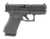 GLOCK 43X M.O.S, Sub-Compact, 9mm, 3.41" Barrel, nDLC Finish, Black, No Finger Grooves, Fixed Sights, 15rd, 2 mags