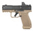 CANIK METE MC9 Prime MO1 Optic 9mm, 3.64" Comp Barrel, Blast Chamber, Flat Dark Earth, Black Slide, Night Sights, 2x17rd Mags