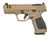 SAR USA SAR9 Gen3 9mm 10rd,4.10" Black Barrel, Bronze Steel Optic Cut/Serrated Slide, Bronze Polymer Frame Picatinny Rail, Textured Grip, RMSc Footprint