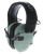 Walker's GWP-RSEM-SGN Razor Slim Electronic Muff 23 dB Over the Head Polymer Sage Green Ear Cups with Black Headband & White Logo Adult