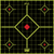 Pro-Shot SplatterShot Sight-In Self-Adhesive Paper 12" 5-Diamond Black Target Paper Green & Red Accents 5 Per Pack