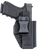 Rounded Gear Universal Kydex Inside Waistband Black Kydex Belt Clip Fits Standard Sized Handguns