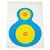 Action Target High Visibility Fluorescent Silhouette Target, Multi Color, 19"x25", 100 Per Box