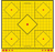 Birchwood Casey Long Range Self-Adhesive Paper Yellow 17.75" 5-Diamond 5 Pack