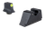 Trijicon Suppressor/Optic Height HD XR Night Sight Set, Fits Glock 20/21/29/30/41 (Includes S and SF Variants), Green Tritium with Yellow Outline Front, Green Tritium with Black Outline U Notch Rear