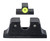 Trijicon HD Tritium Night Sight Set, Fits S&W M&P M2.0/C.O.R.E. Optic Ready, Yellow Front Outline, Black Rear Outline