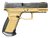 Derya DY9 Two-Tone, 9mm, 4.02" Barrel, Black Slide, Olive Drab Brown Frame, Picatinny Rail, Interchangeable Backstrap, 10rd