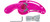 Columbia River Bear Claw Fixed Blade Knife, 2.39" Veff Serrations, Pink