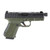 TriStar Apoc Pro, 9mm, 4.48" Threaded Barrel, Optic Ready, Matte Black Slide, Olive Drab Green Frame, Fiber Optic Sights, Magwell Attachment, 2x15rd Mags