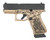 Glock 43X, 9mm, 3.41" Barrel, Optic Ready, Black Slide, Tan Black Bear Frame, 15rd