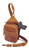 Gun Tote'n Mamas Compact Sling Cross-Body Bag, Carmel Distressed Buffalo