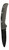 Police Security Forge Folding Knife, 3.03" Black Drop Point Blade, Black GRN Handle, Nail Nick