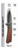 Police Security Ridgeline Folding Knife, 3.2" 3Cr13MoV Blade, Wood Handle