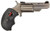 North American Arms Black Widow, Single Action, Revolver, 22 LR/22 WMR, 2" Barrel, Stainless, Silver, Rubber Grips, Fixed Sights, 5 Rounds