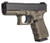 Glock, 19 M.O.S., Striker Fired, Compact, 9mm, 4.02", Olive Drab Green, Interchangeable, 15Rd, 3 Mags, Fixed Sights, Polymer, Matte