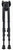 Harris Bipods 25C1A2 Non-Swivel 25C Swivel Stud, 13.50-27", Black Steel/Aluminum, Rubber Feet
