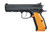 CZ SHADOW II 9mm, 4.9" Barrel, Orange Aluminum Grips, 17rd