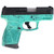 Taurus G3C 9mm, 3.26" Barrel, Cyan w/ Black Splatter Frame, Black Slide, 12rd