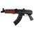 Zastava ZPAP M92 7.62X39mm, 10" Barrel, Blued, Red Wood, Bulged Trunnion, Hinged Top Cover, 1.5MM Receiver, 30rd