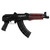 Zastava ZPAP92 7.62X39mm, 10" Barrel, Blued, Red Wood, Bulged Trunnion, Hinged Top Cover, 1.5MM Receiver, 30rd