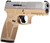 Taurus G3 Full Size 9mm 4" Barrel, Matte Serrated SS Slide, Tan Polymer Frame w/Picatinny Rail, Tan Grip, 15 Rd