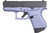 Glock 43 9mm, 3.39'' Barrel, Orchid Cerakote Frame, Black Slide, 6rd