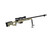 Goat Guns 1:4 Scale Sniper Rifle, 12" Length, Bipod, Tan/Green Digital Camo, 3rd
