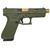 Glock 45 Gen 5 Custom 9mm, 4.6" Gold Barrel, OD Green, 17rd