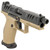 Walther PDP Pro 9mm, 5.1" Barrel, FDE Frame, Black Slide, Flared Magwell, 18rd