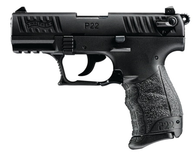 Walther P22 22LR 3.4" Barrel Black 10 Round, 2 Mags- CA Compliant