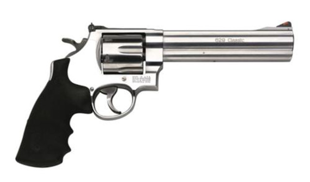 Smith & Wesson 629 Classic 44 Mag 6.5" Barrel Rubber Grip Matte SS Finish