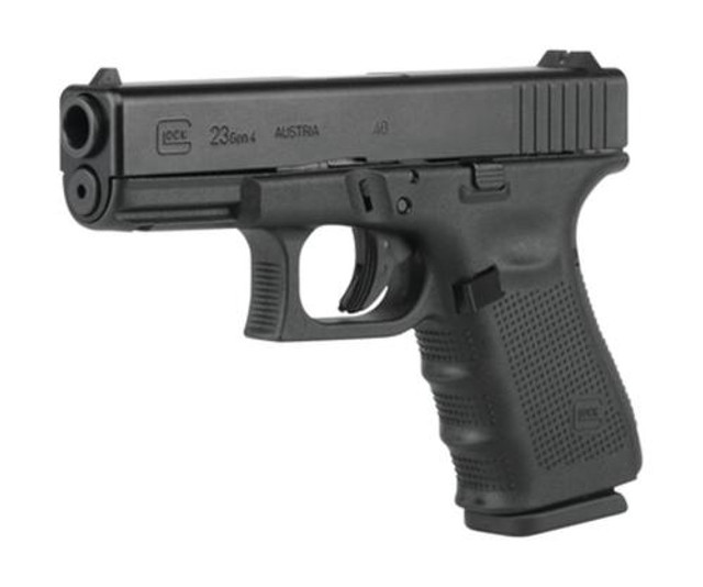 Glock, 23 Gen4, Compact, 40S&W, 4.02" Barrel, Polymer Frame, Matte Finish, Fixed Sights, 13rd, 3 Magazines