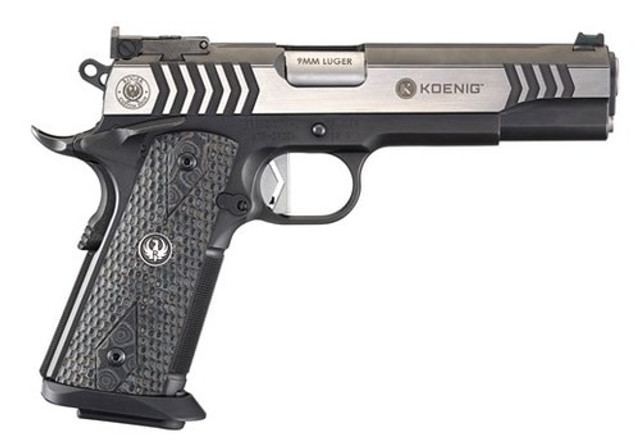 Ruger Custom Shop Koenig SR1911 Competition Pistol, 9mm, 5", Two-Tone