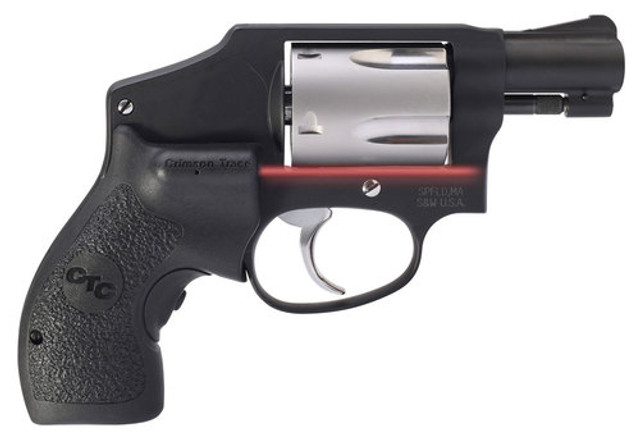 Smith & Wesson 442 Performance Center, .38 Special +P, 1.88", 5rd, Black Grips, Crimson Trace Laser, Black Frame