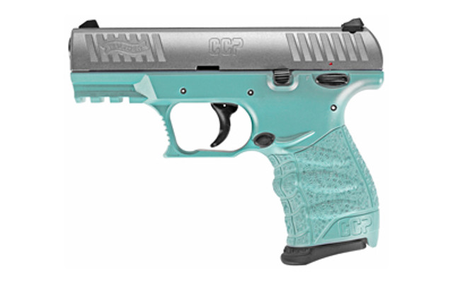 Walther CCP M2 .380 ACP, 3.54" Barrel, Angel Blue, Stainless, 2x 8rd