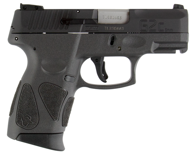 Taurus 111 G2C 9mm Single/Double Action 3.2" Barrel,  Capacity Gray Polymer Grip Black Slide,  12 rd