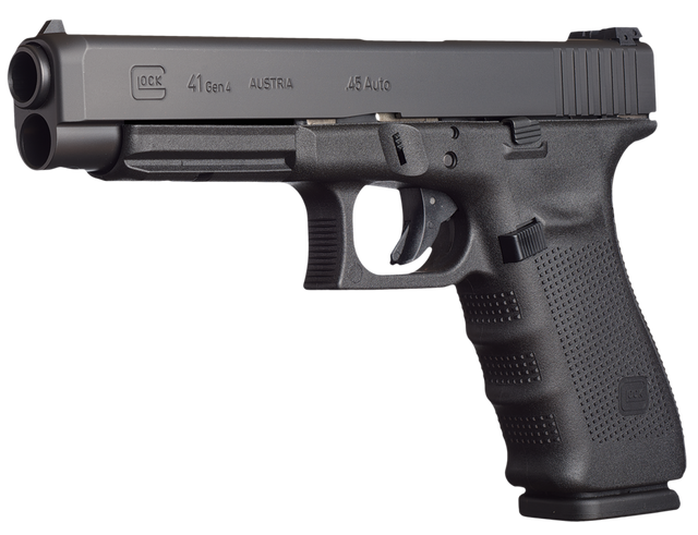 Glock G41 Gen4 45 ACP 5.31" 13+1 Black Interchangeable Backstrap Grip Fixed Sights US