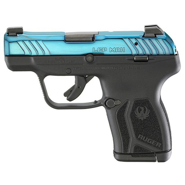 Ruger LCP MAX .380ACP, 2.8" Barrel, Sapphire, Tritium Front Sight, 10rd