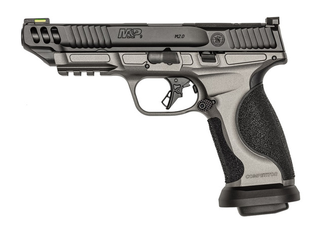 Smith & Wesson M&P9 M2.0 Competitor 9mm, 5" Barrel, Optics Ready, Black/Grey, 17rd
