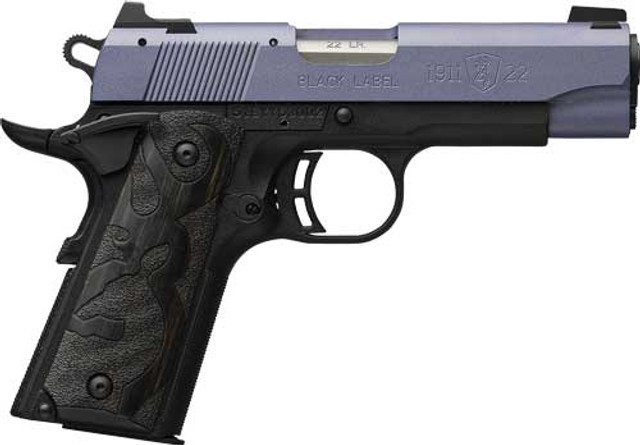 Browning 1911 Black Label 22 LR, 3.63" Barrel, Crushed Orchid Cerakote, 10rd