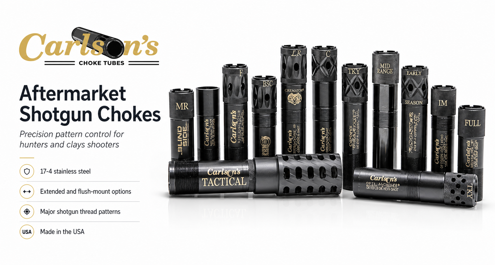 Carlson's Choke Tubes for Sale — Shotgun Chokes for All Gauges | Impact Guns