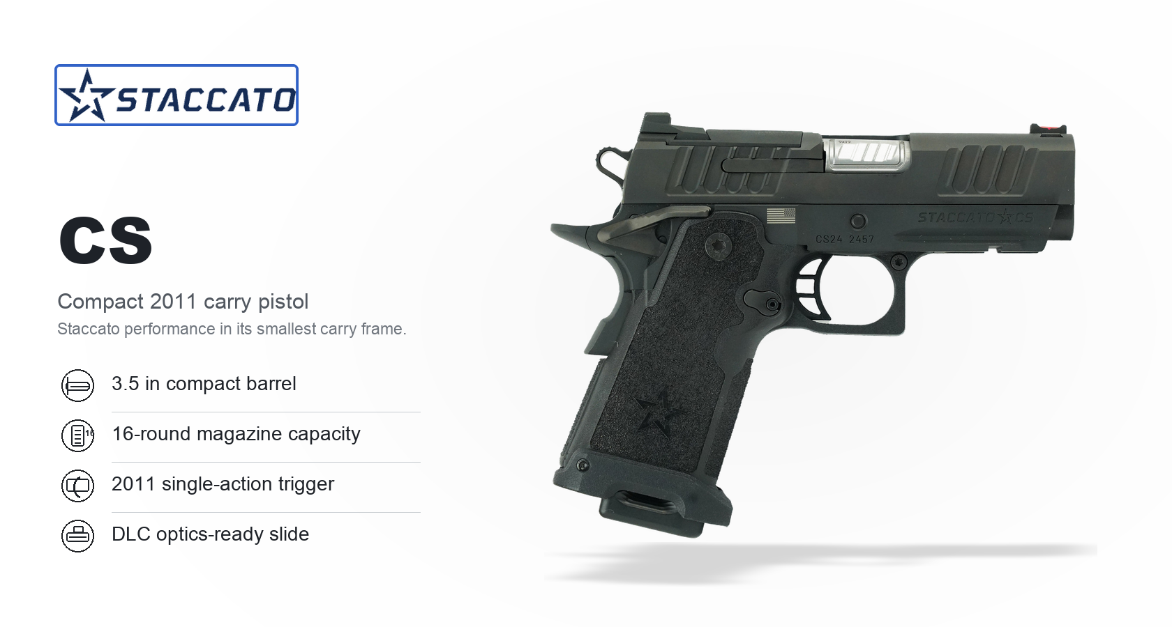 Staccato CS for Sale — Compact 2011 9mm Pistol | Impact Guns
