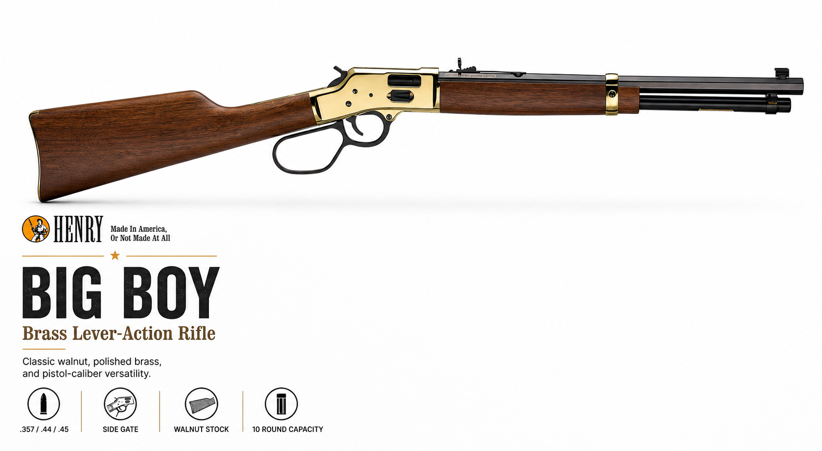 Henry Big Boy for Sale — .357 Mag, .44 Mag & .45 Colt Lever Action | Impact Guns