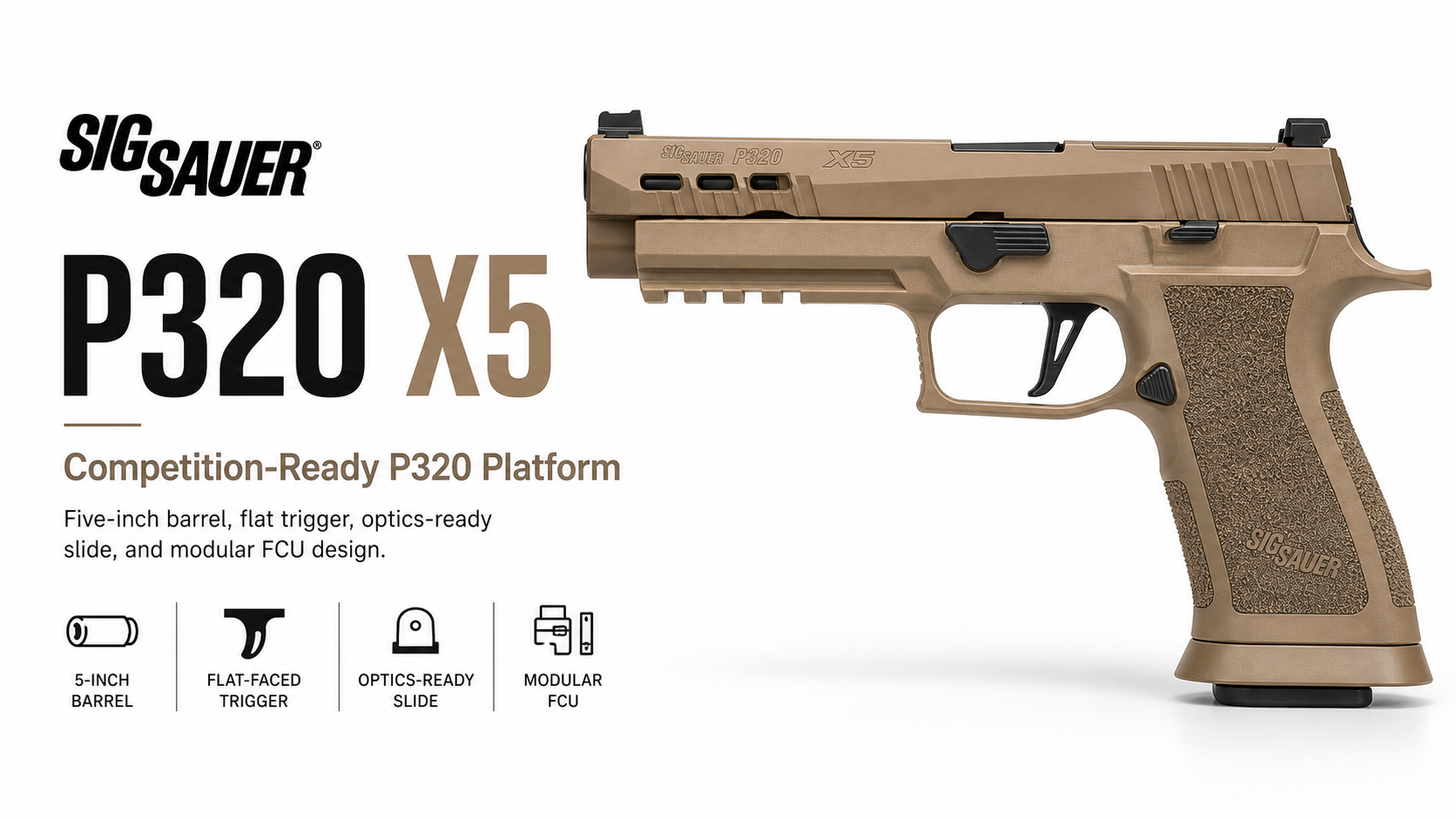 Sig Sauer P320 X5 for Sale — Full-Size Competition 9mm | Impact Guns