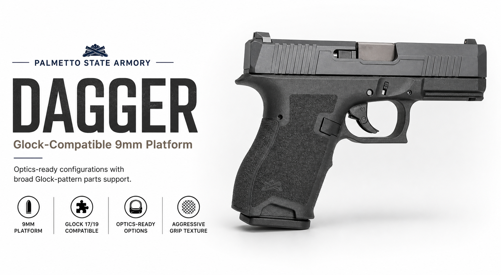 PSA Dagger for Sale | Palmetto State Armory Glock-Compatible Pistol | Impact Guns