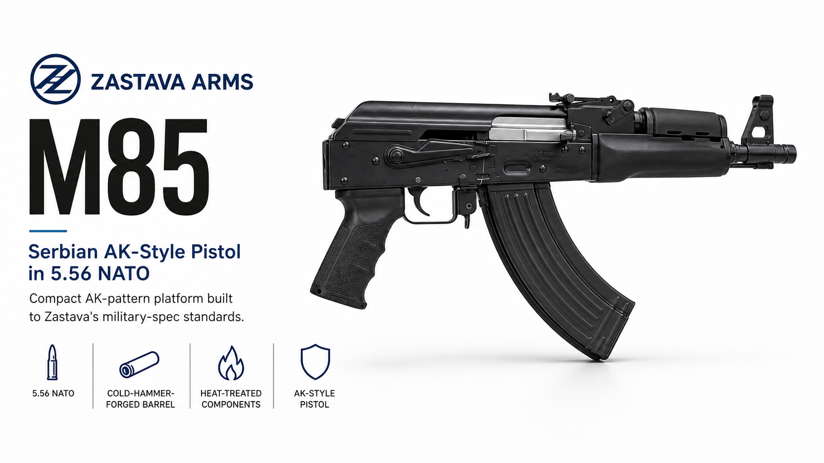 Zastava M85 for Sale | 5.56 AK-Style Pistol | Impact Guns