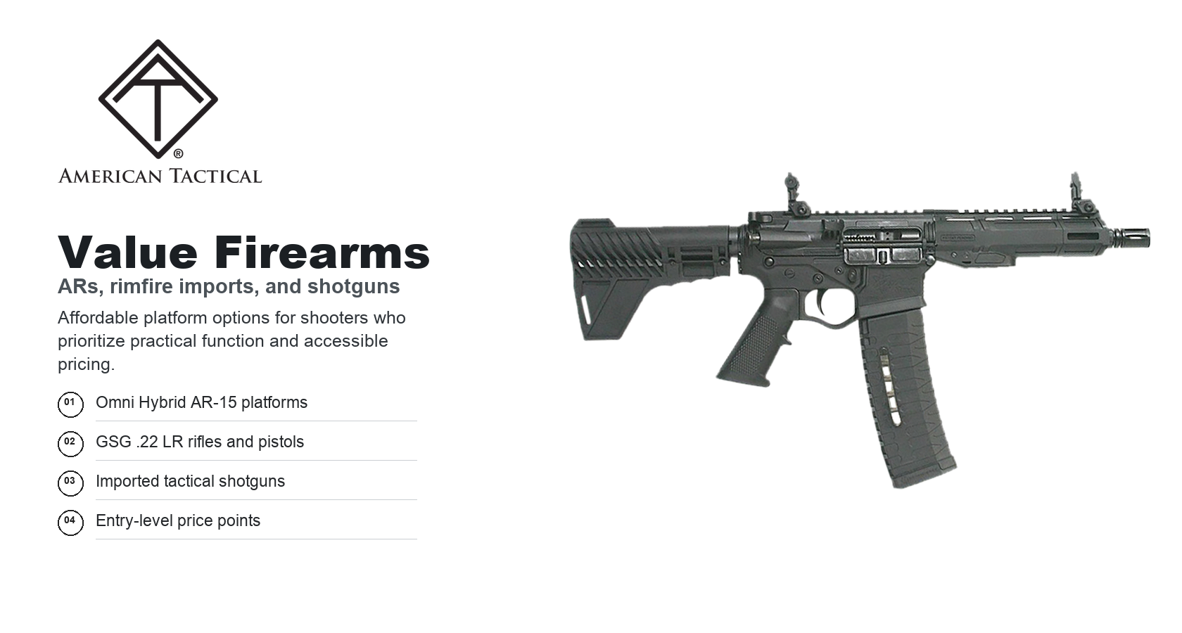American Tactical Firearms for Sale | Alpha Maxx, Omni, GSG & More | Impact Guns - Page 5